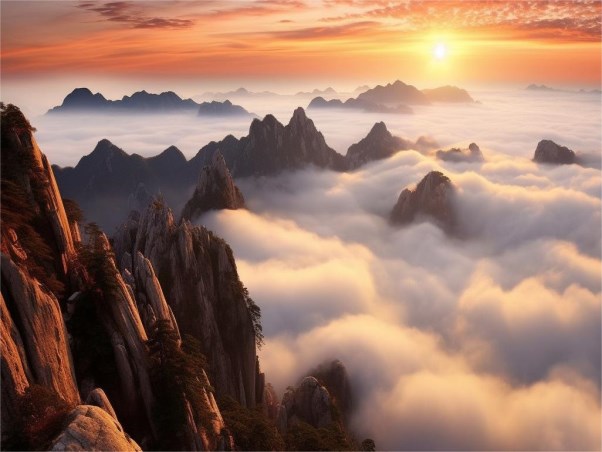 摄图网_600424076_壮丽的黄山，云海，汹涌的云层（企业商用）.jpg